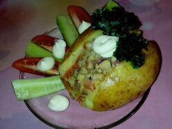 Крошка-картошка с курицей и болгарским перцем