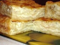 Простой пирог из лаваша с сыром и творогом