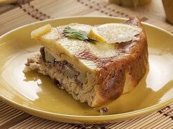 Пирог «Черепашка» с рыбными консервами