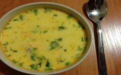 Уха из филе горбуши со сливками