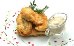 Филе семги в кляре на скорую руку