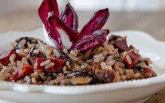 Ризотто из радиккио с беконом