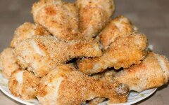 Маринованные куриные ножки в панировочных сухарях