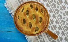 Английский слоеный пирог с яблоками и корицей