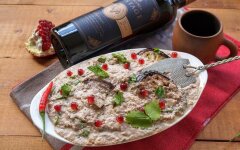 Сациви из баклажанов в ореховом соусе