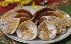 Арабские блинчики «Катаеф» с кремом