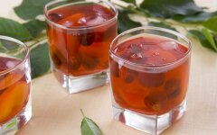 Ягодный компот с апельсиновой цедрой