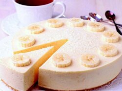 Творожно-банановый чизкейк без сахара