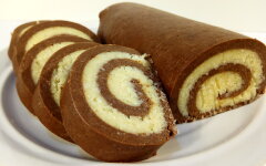 Быстрый рулет «Баунти» из печенья