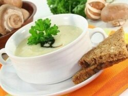 Сырный картофельный суп с шампиньонами