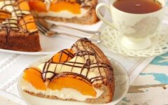 Ватрушка «Нежность» с персиками