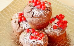 Маффины с шоколадом внутри