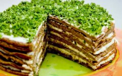 Классический печеночный торт с молоком