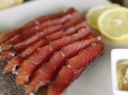 Семга гравлакс с укропом