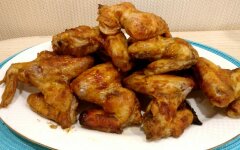 Медовые крылышки с пряностями на мангале