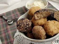 Творожное печенье с бананом без муки