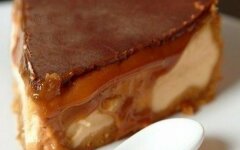 Творожный чизкейк из печенья с двойной глазурью