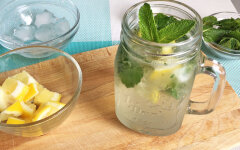 Мохито безалкогольный с лимоном и мятой