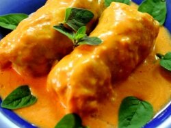 Свиные голубцы со сливками