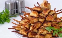Перепелиные ножки со сливочно-лаймовым соусом