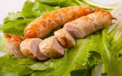 Домашняя куриная колбаса со сливками