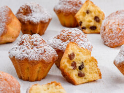 Вкусные кексики с изюмом по-домашнему