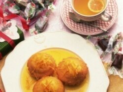 Лимонные кексы в лимонном сиропе с базиликом