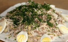 Салат из редьки дайкон и говядины
