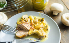 Горчичный соус со сливками для курицы