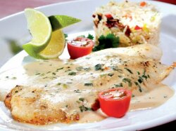 Нежная рыба под соусом бешамель