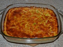 Кабачковая запеканка с плавленым сыром