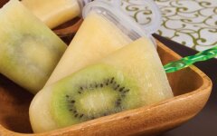 Домашний фруктовый лед с киви