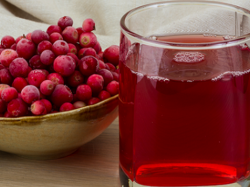 Морс из замороженной брусники с ванилином