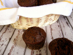 Шоколадные капкейки на молоке