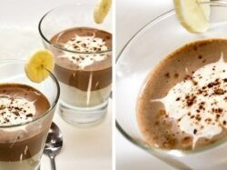 Молочно-ванильный мусс с бананом