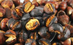 Жареные каштаны с солью в микроволновке