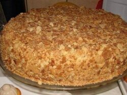 Слоеный торт «Наполеон» на скорую руку