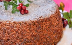 Бруснично-яблочный пирог с корицей