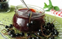 Джем из черной смородины с сахаром на зиму