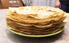Ленивые блины из бутылки