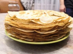 Ленивые блины из бутылки