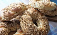 Турецкие симиты на молоке