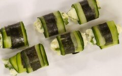 Салат «Тещин язык» из огурцов с болгарским перцем