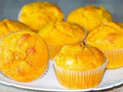 Тыквенно-яблочные маффины в формочках
