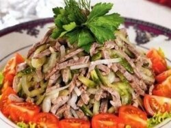 Мясной салат «Шемахинский» с луком