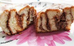Творожные синнабоны без яиц с ореховой начинкой
