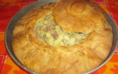Татарский «Зур Бэлиш» с мясом