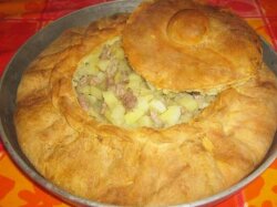 Татарский «Зур Бэлиш» с мясом