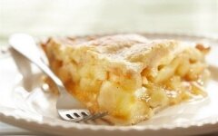 Шарлотка на кефире с хрустящей корочкой