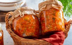 Рассольник с рисом и болгарским перцем на зиму